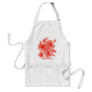 Delantal Kakahiaka Hibiscus Apron del chef hawaiano