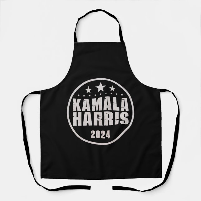 Delantal Kamala Harris 2024 Para Presidente Retro Elección (Anverso)