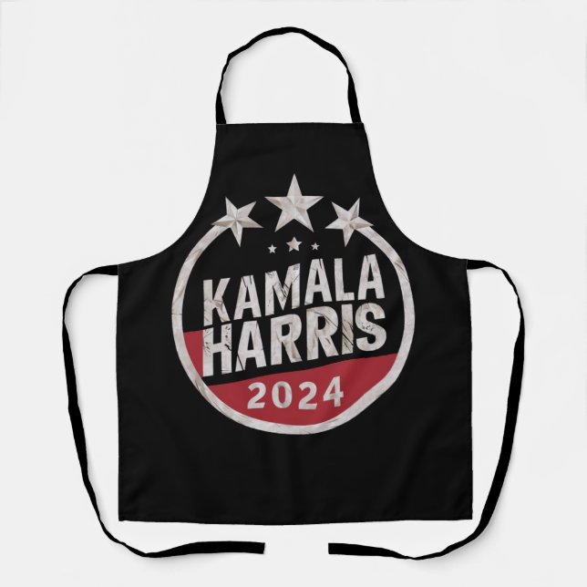 Delantal Kamala Harris 2024 Por Las Elecciones Retro Presid (Anverso)