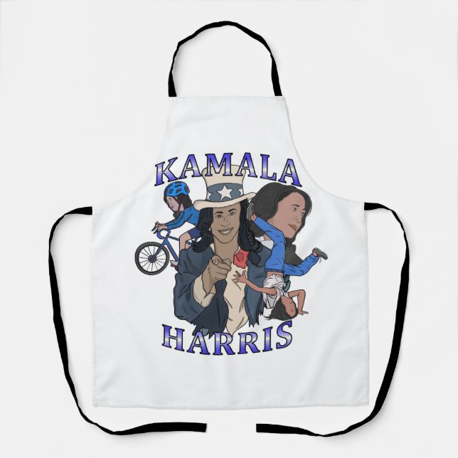 Delantal Kamala Harris Bootleg Rap Style (Anverso)