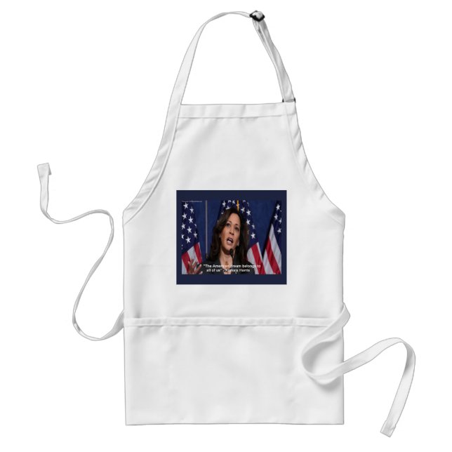 Delantal Kamala Harris y American Dream Quote Apron (Frente)