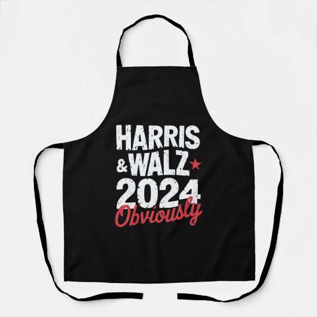 Delantal Kamala Walz Obviamente 2024 Harris Waltz 2024 (Anverso)