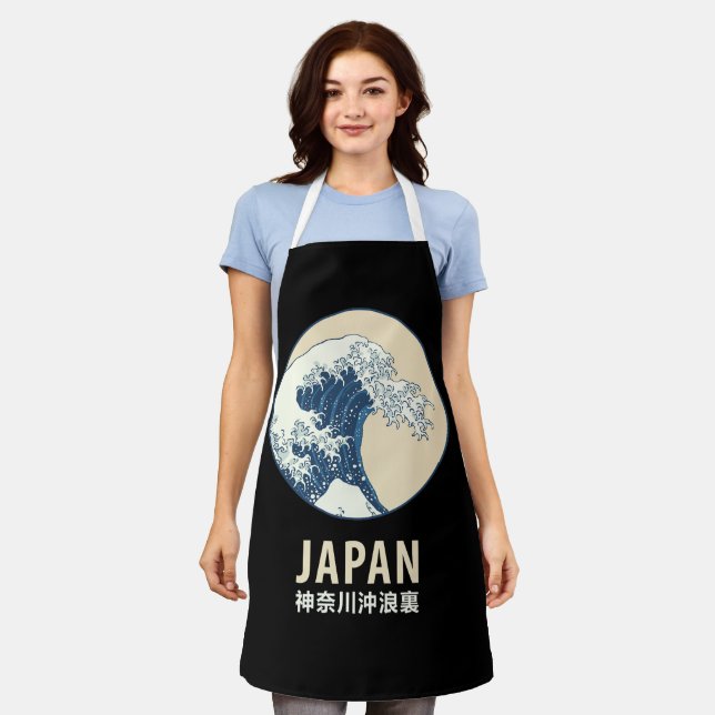 Delantal Kanagawa, Japón (Gastado)
