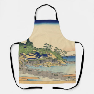 Delantal Katsushika Hokusai Enoshima en la provincia de Sag