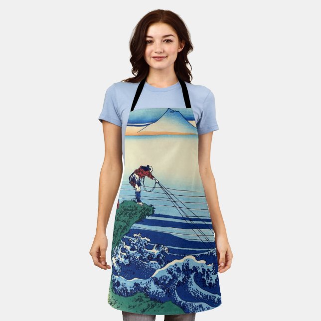 Delantal Katsushika Hokusai - Kajikazawa en la provincia de (Gastado)