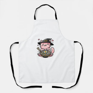 Delantal Kawaii Anime Cat Cute Ramen Halloween Kids