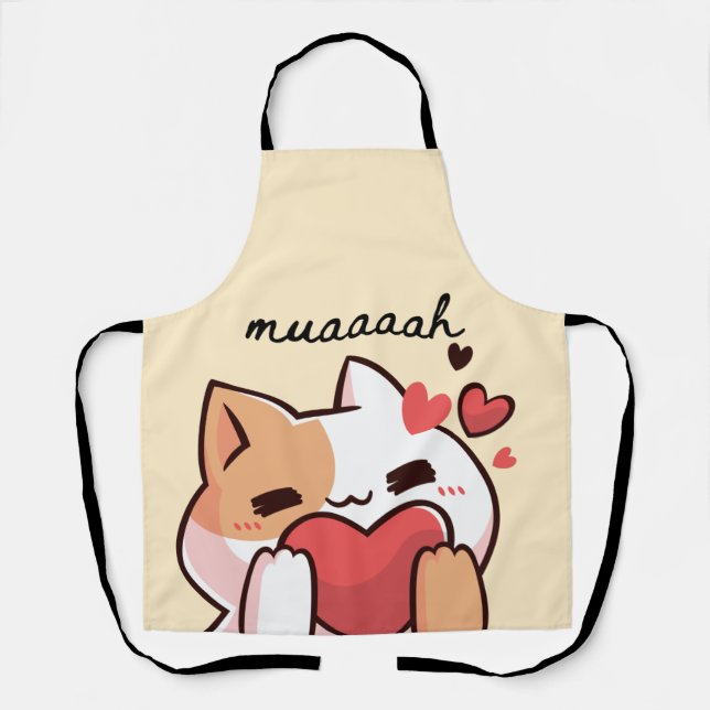 Delantal Kawaii Cutie Cat Mauh Apron (Anverso)