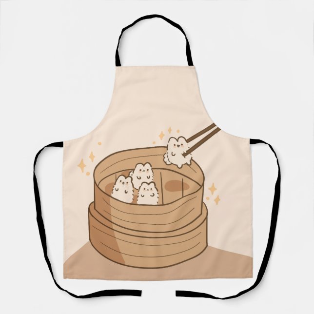 Delantal Kawaii Dim Sum Bunny Apron (Anverso)