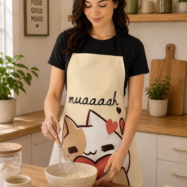 Delantal Kawaii Gatito Mauh (Subido por el creador)