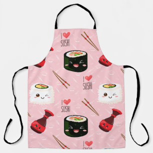 Delantal Kawaii Shi Pattern Light Pink