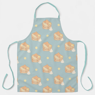 Delantal Kawaii Shiba Inu Pancake Postres Apron - Azul