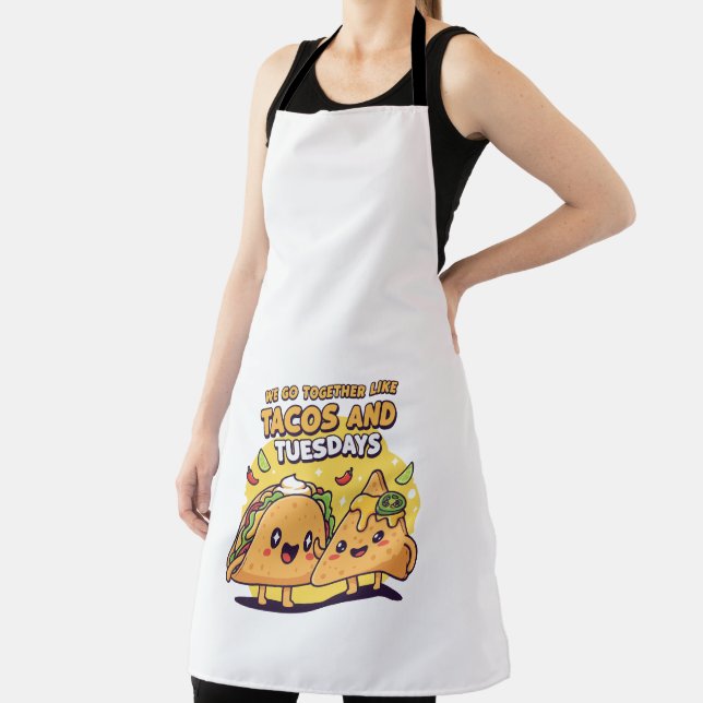 Delantal Kawaii Taco & Nacho | Vamos Junto Como Tacos (in situ)