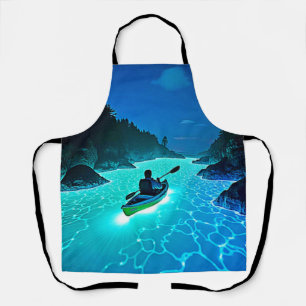 Delantal Kayak en un brillante diseño de agua