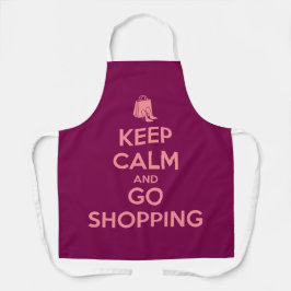 Delantal Keep Calm and Go Shopping