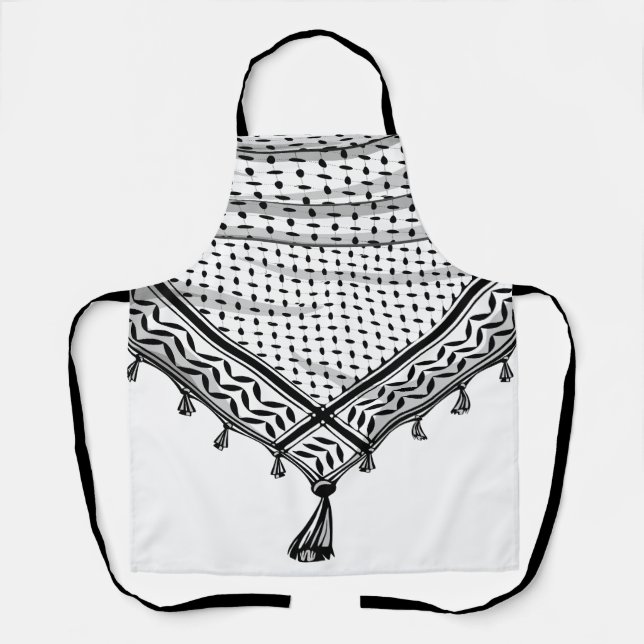 Delantal Keffiyeh palestino Scarf tejido tradicional (Anverso)