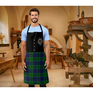 Delantal Keith Clan Badge y Tartan Kilt