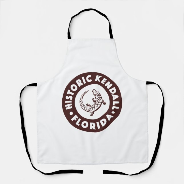 Delantal Kendall Florida Circle - Brown (Anverso)
