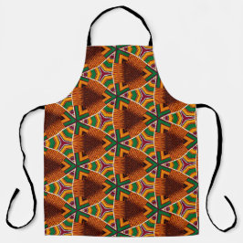 Delantal Kente Geometrics Kwanza Afrocéntrico