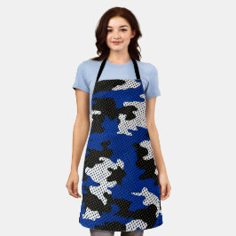 Delantal Kentucky Blue White Classic Camo Pattern