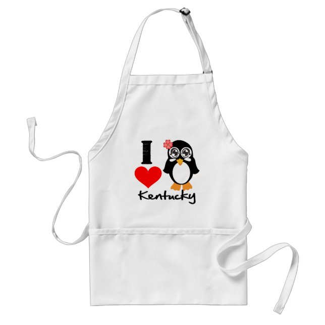 Delantal Kentucky Penguin - Amo a Kentucky (Frente)