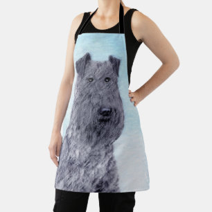 Delantal Kerry Blue Terrier Pintura Cute Original Perro Art