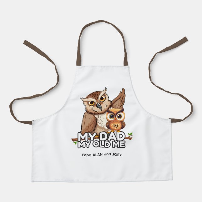 Delantal Kid Apron : Mi papá mi viejo (blanco) (Anverso)