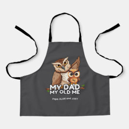 Delantal Kid Apron : Mi papá mi viejo (gris)