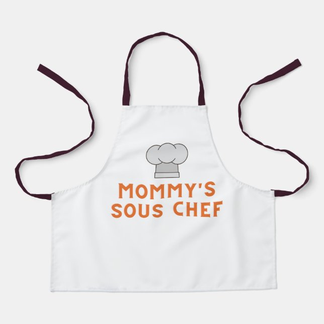 Delantal Kids Apron | Sous-chef de mamá (Anverso)