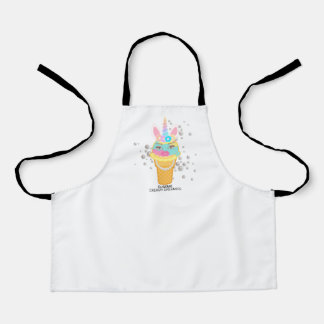 Delantal kids art apron with Eugenie Unicorn! 