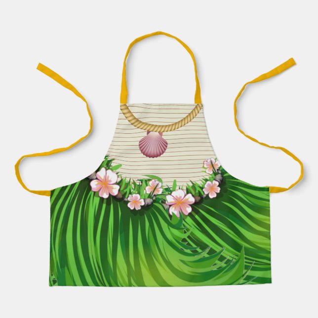 Delantal Kids Luau o Let's Just Hula Apron (Anverso)