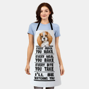 Delantal King Charles Spaniel Cada Snack Que Haces Apron