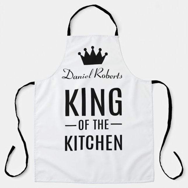 Delantal King de cocina personalizado (Anverso)