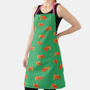 Delantal Kingyo Goldfish rojo y amarillo