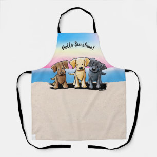 Delantal KiniArt Labrador Trio Apron