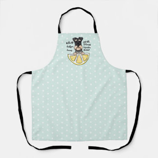 Delantal KiniArt Schnauzer Life Lemons