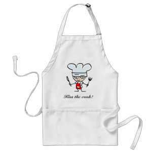 Delantal Kiss the cook con diseño de dibujos anima