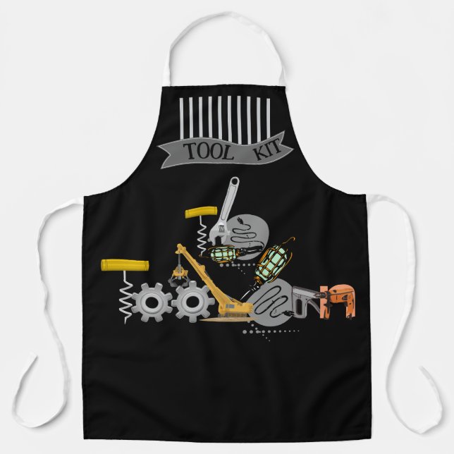 Delantal Kit de herramientas El Hombre de herramientas (Anverso)