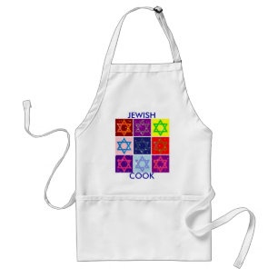 DELANTAL KITCHEN APRON - COCINA JUDÍA CON ESTRELLAS JUDÍAS