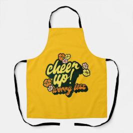 DELANTAL KITCHEN CHEER UP WORRY LESS APRON 