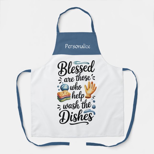 Delantal Kitchen Cooking Funny Humor Quote Personalize (Anverso)