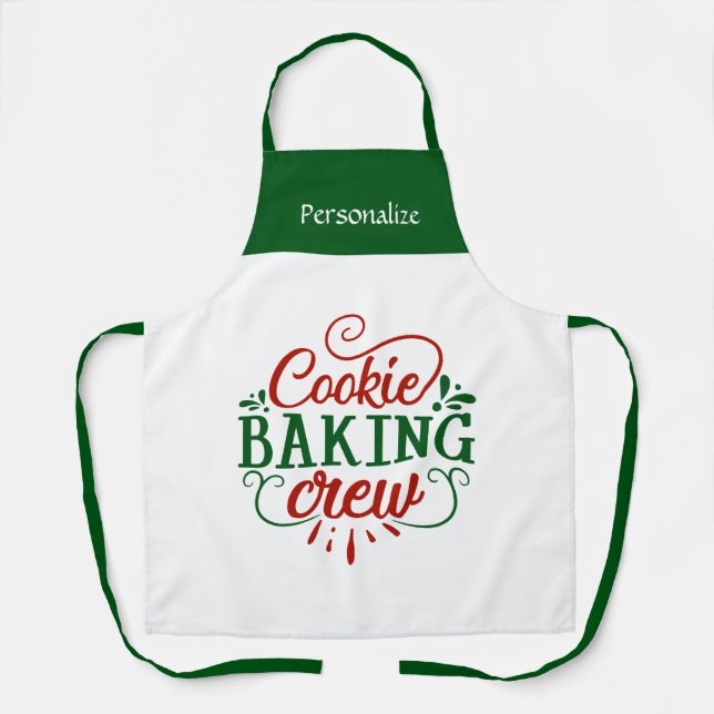Delantal Kitchen Cooking Holiday Cookie Baking Personalize (Anverso)