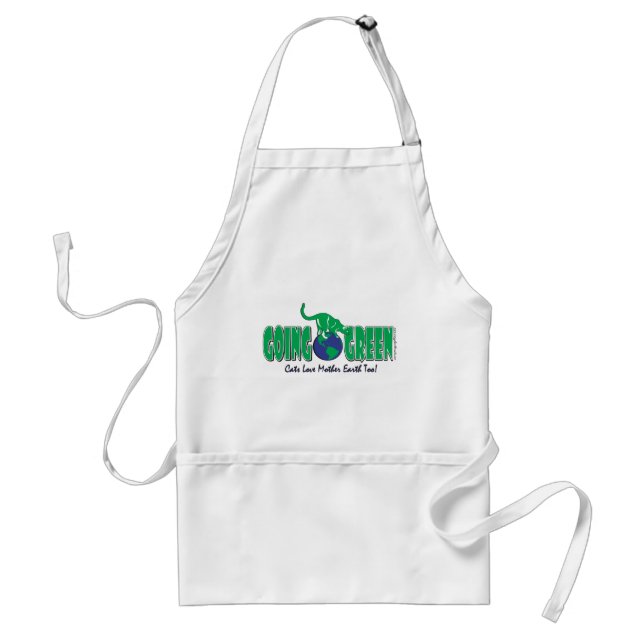 DELANTAL  KITTY-GOING-GREEN (Frente)