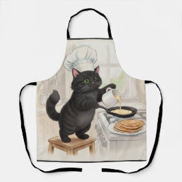 Delantal Kitty Kichen Gato Negro