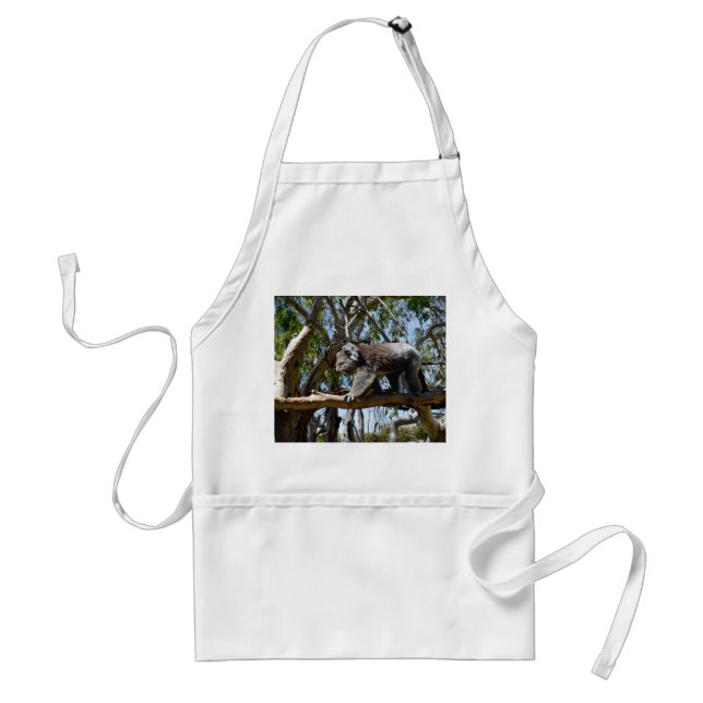 Delantal Koala Bear Tightrope Walker, (Frente)