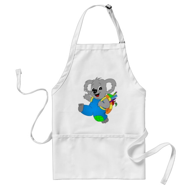 Delantal Koala Bear with backpack (Frente)