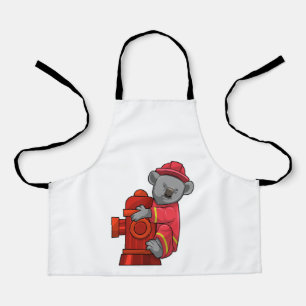 Delantal Koala como bombero con hidrógeno