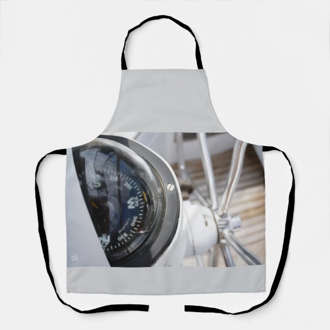 Delantal Kompas dat de richting geeft aan een avontuur.  (Anverso)