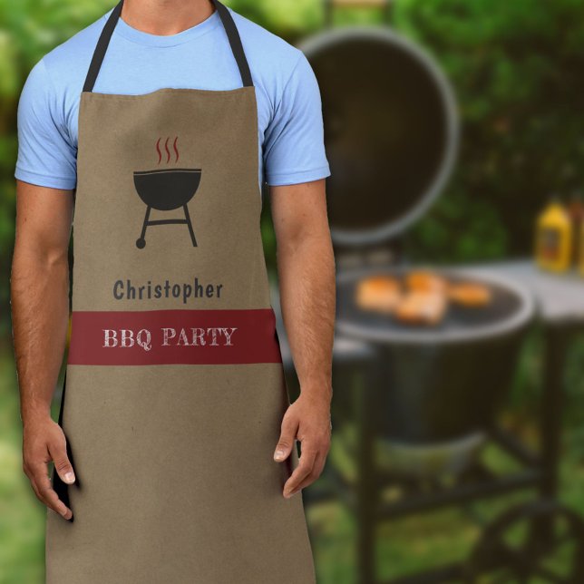 Delantal Kraft & Rustic BBQ (Kraft & Rustic BBQ Apron)