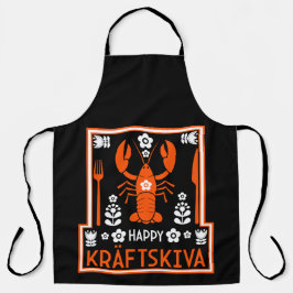 Delantal Kräftskiva - Fiesta sueco de langostas