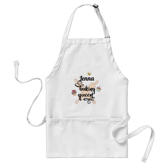Delantal Kundenspezifisch Baking Queen (Frente)